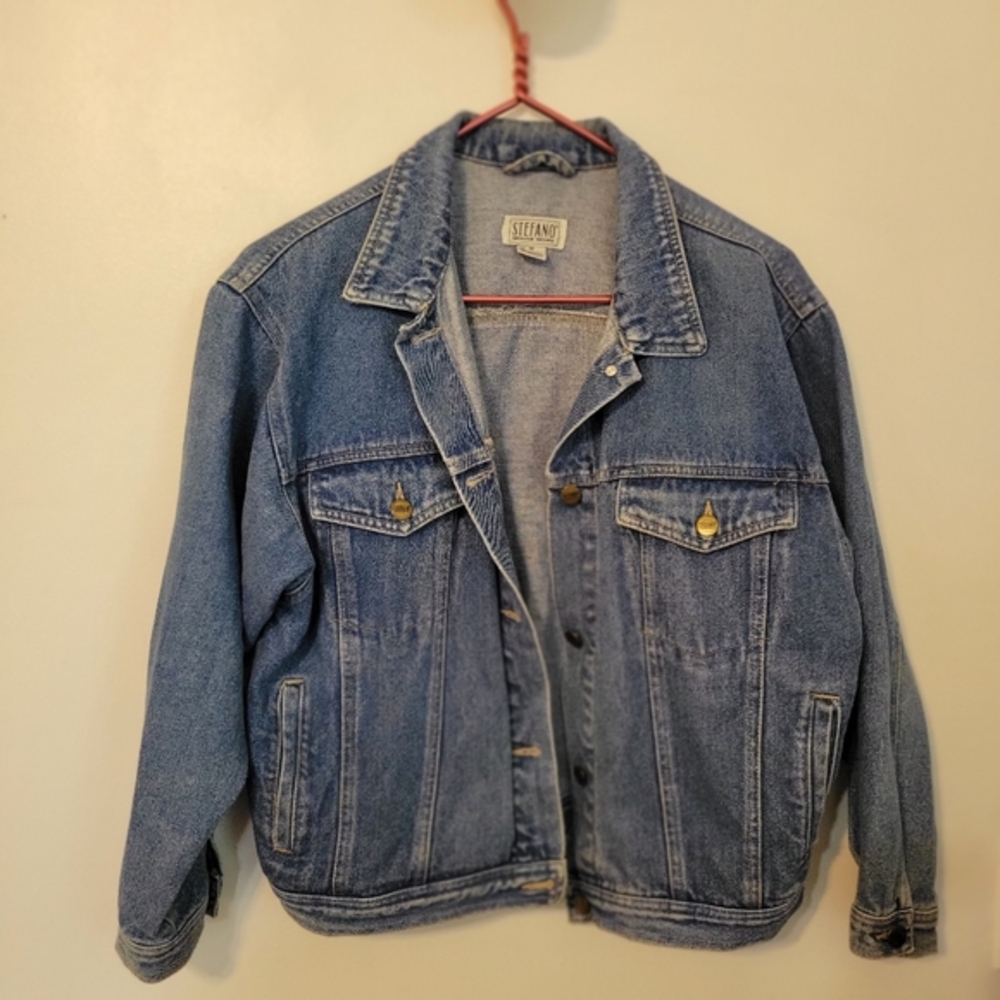 Vintage Stefano jean jacket womens‎ medium